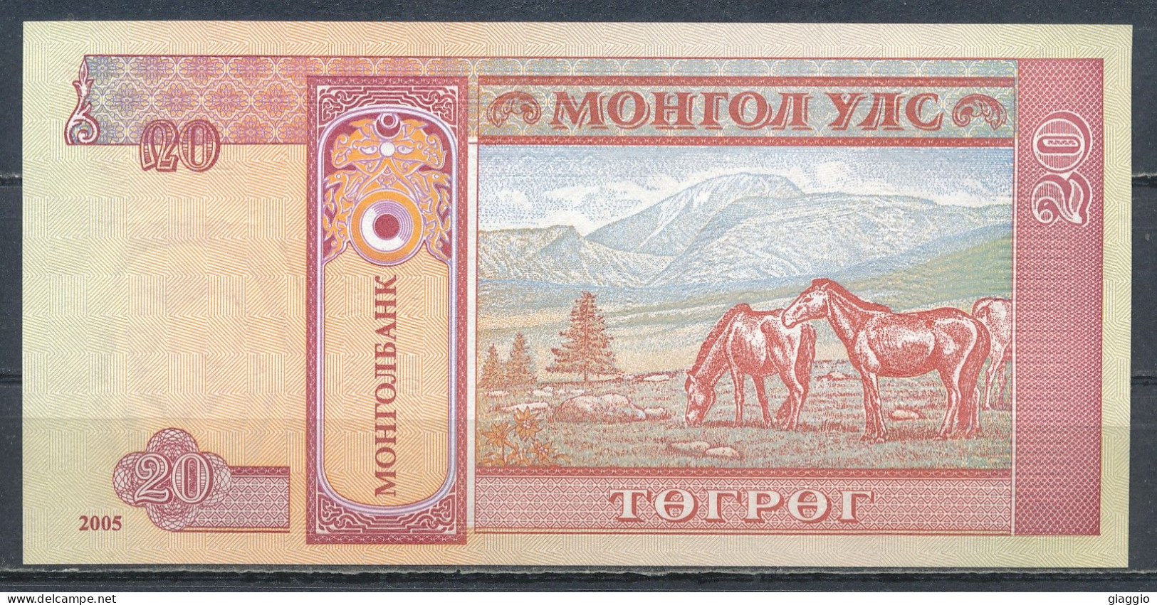 °°° MONGOLIA - 20 TUGRIK 2002 UNC °°° - Mongolie