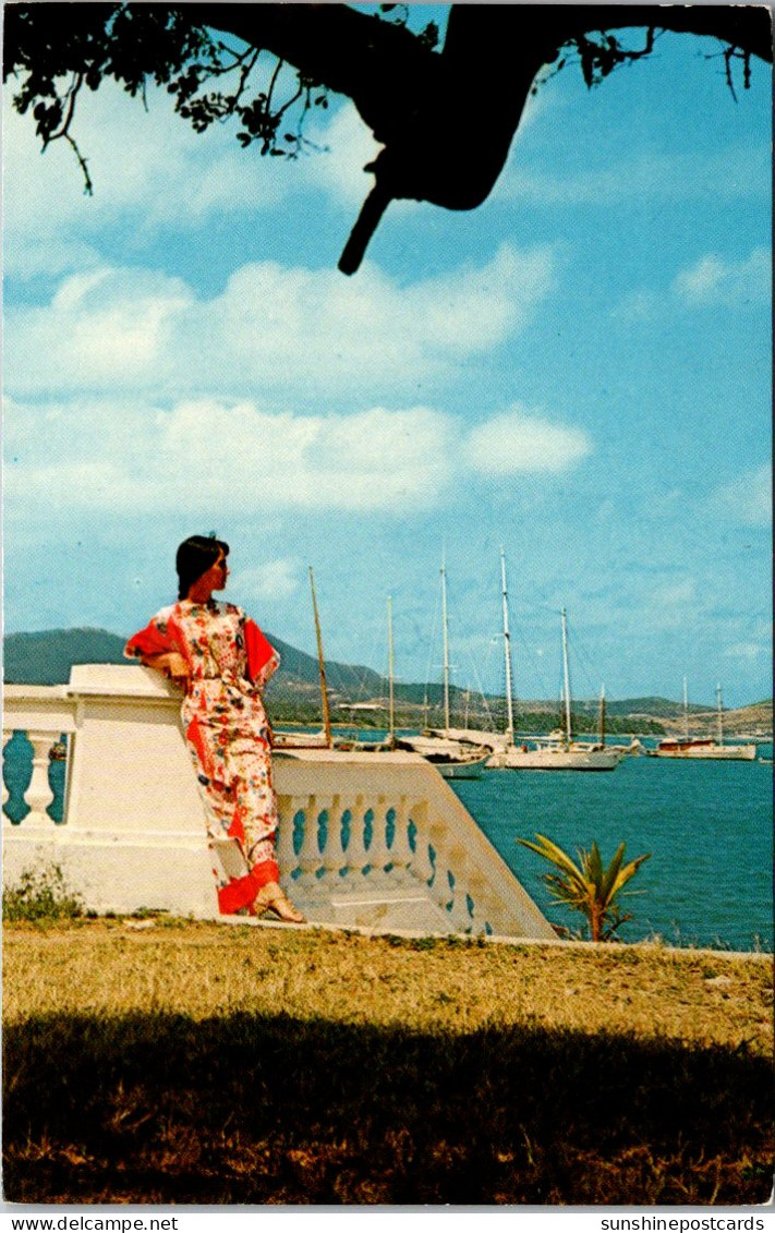 U S Virgin Islands St Croix Christiansted Harbor Advertising Resort Wear & Gifts Gloria Damon - Jungferninseln, Amerik.