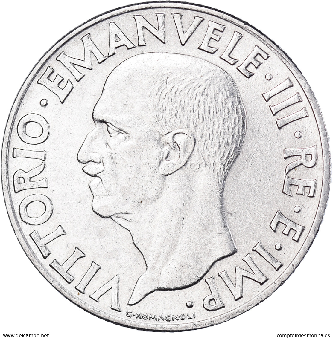 Monnaie, Italie, Vittorio Emanuele III, Lira, 1940, Rome, TTB+, Acier - 1 Lire