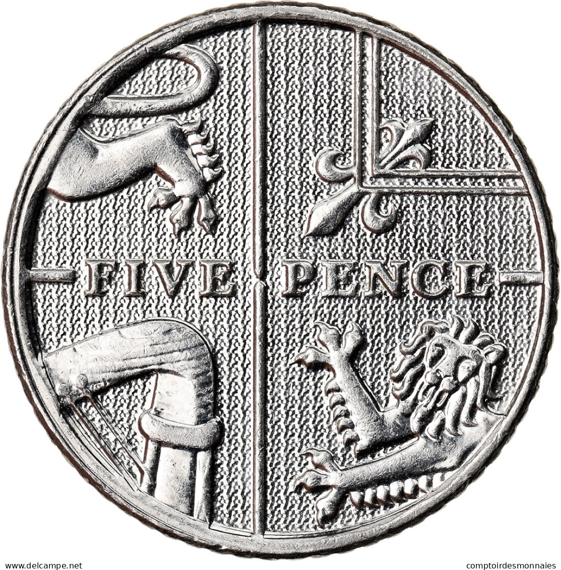 Monnaie, Grande-Bretagne, Elizabeth II, 5 Pence, 2012, British Royal Mint, BE - 5 Pence & 5 New Pence