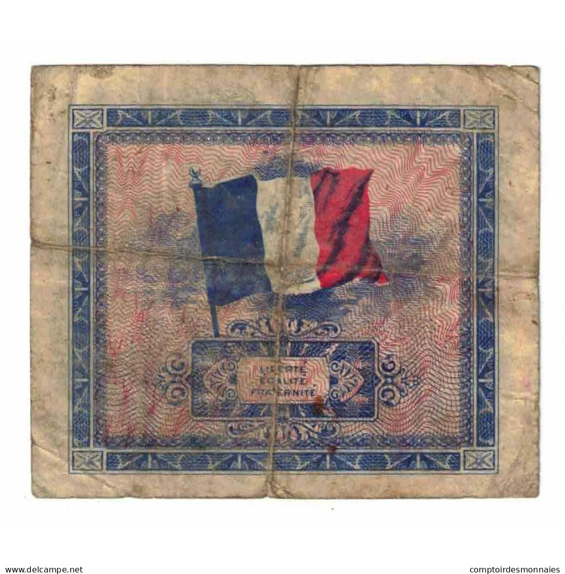 France, 2 Francs, Drapeau/France, 1944, SÉRIE 1944, TB, Fayette:VF16.1, KM:114a - 1944 Drapeau/France
