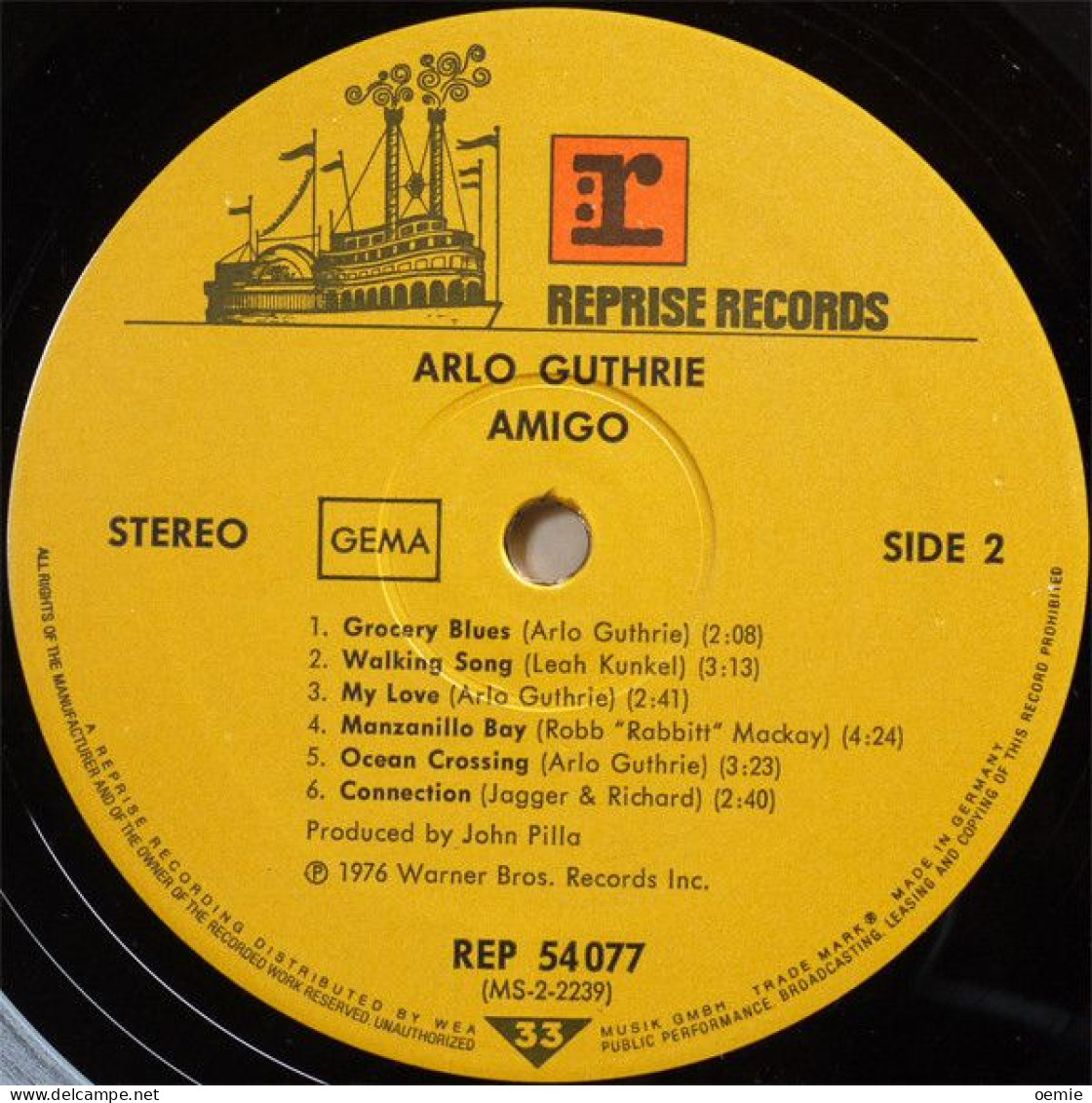 ARLO  GUTHRIE  AMIGO - Country & Folk