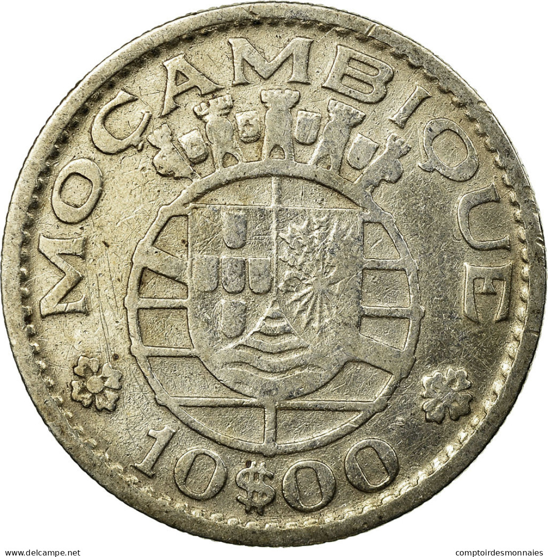 Monnaie, Mozambique, 10 Escudos, 1952, TTB, Argent, KM:79 - Mozambico