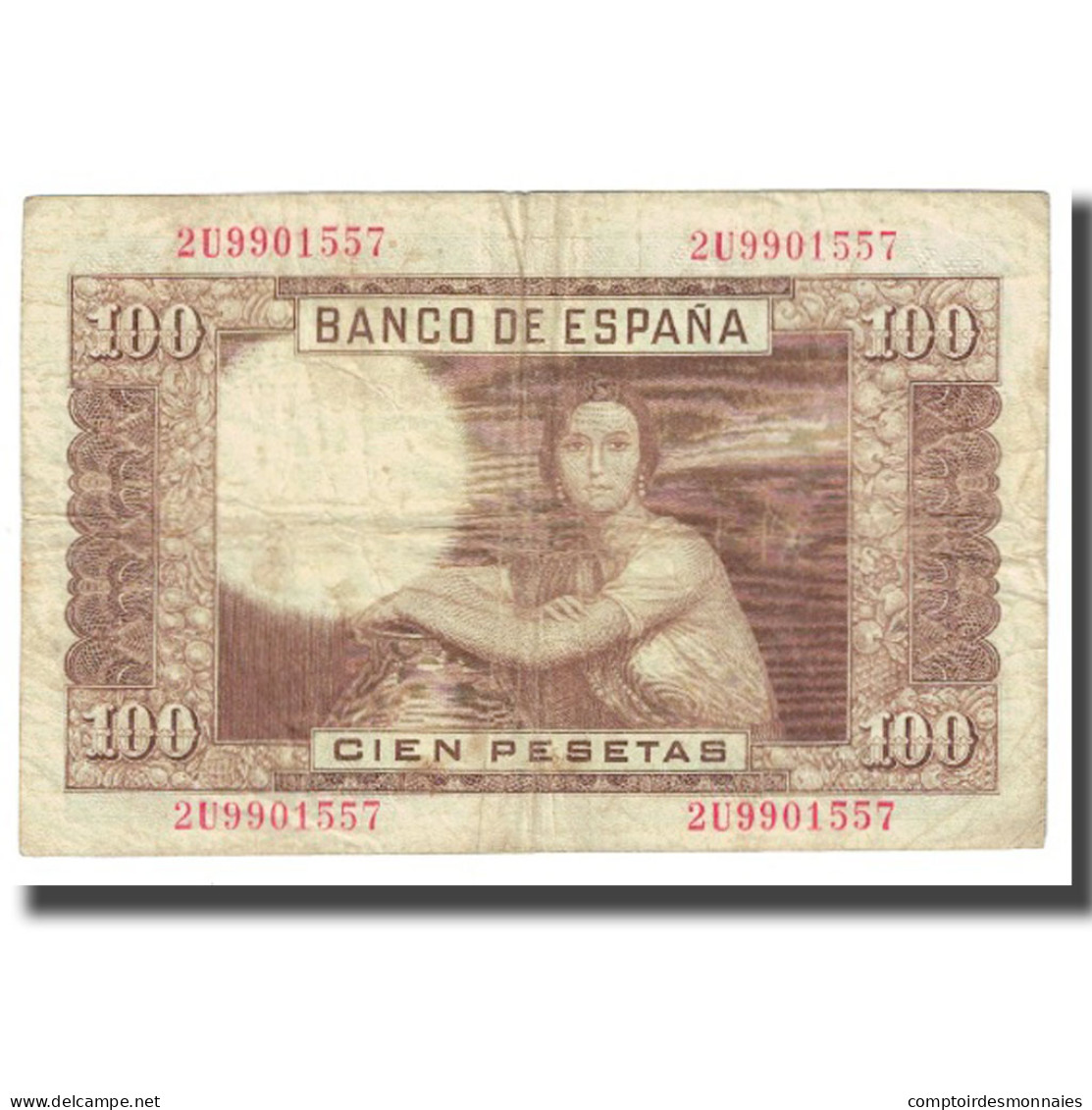 Billet, Espagne, 100 Pesetas, 1953, 1953-04-07, KM:145a, TB - 100 Pesetas