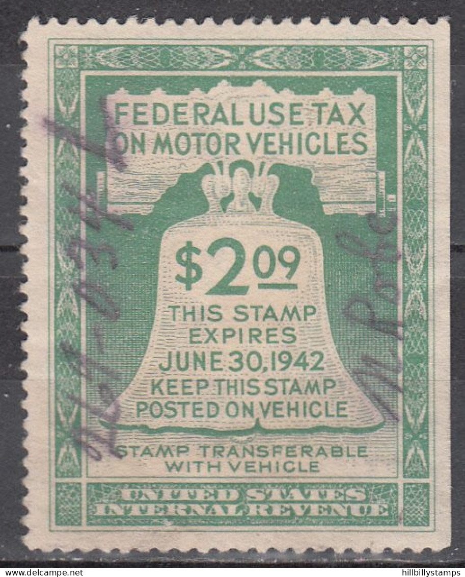 UNITED STATES  SCOTT NO RV1  USED  YEAR  1942 - Revenues