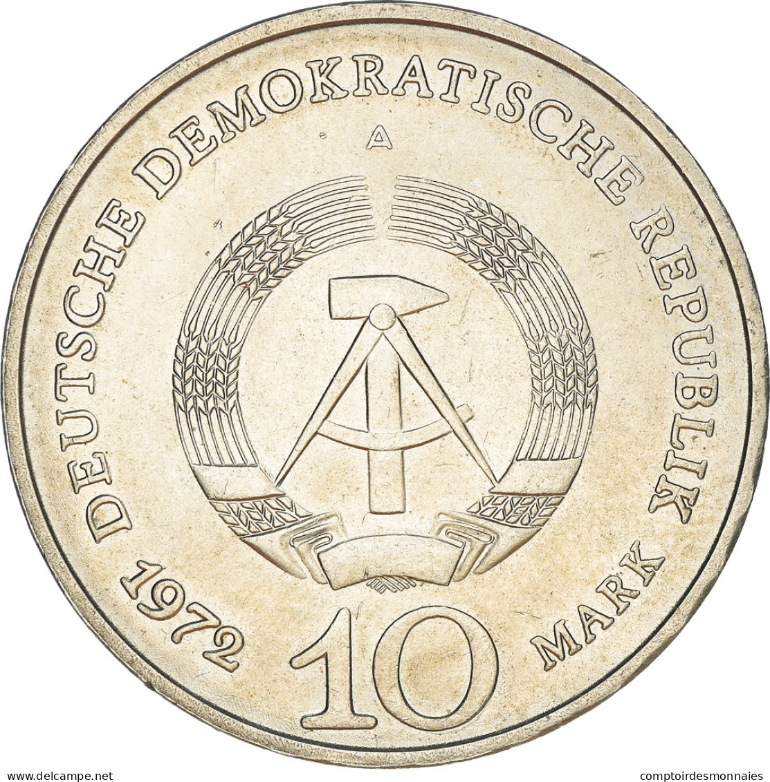 Monnaie, GERMAN-DEMOCRATIC REPUBLIC, 10 Mark, 1972, Berlin, TTB, Copper-nickel - Gedenkmünzen