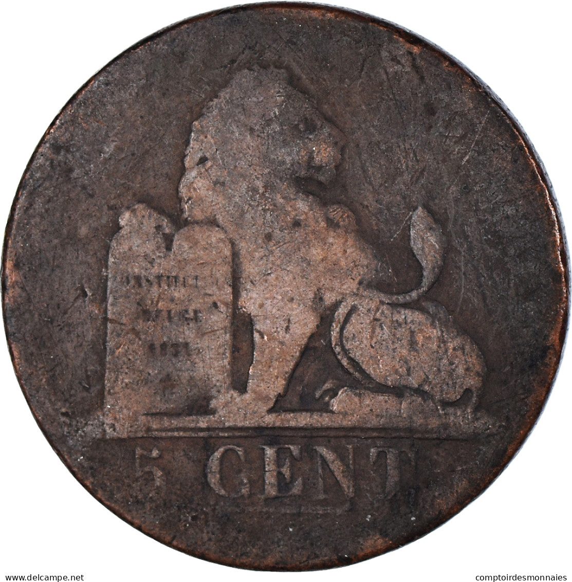 Monnaie, Belgique, 5 Centimes, 1837 - 5 Cents