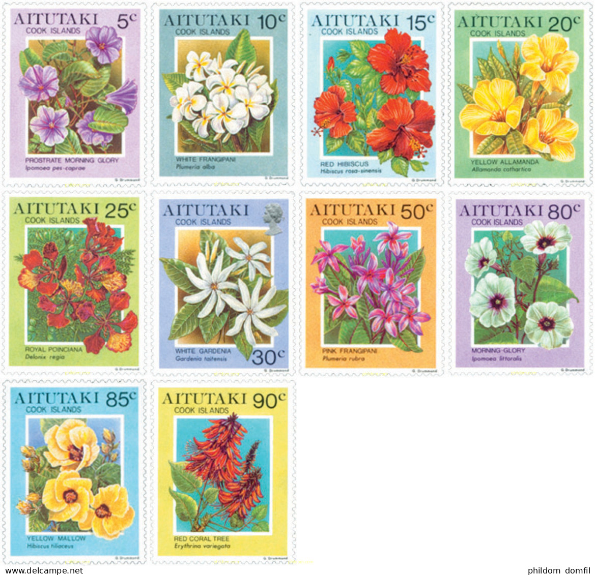 82473 MNH AITUTAKI 1994 FLORES TROPICALES - Aitutaki