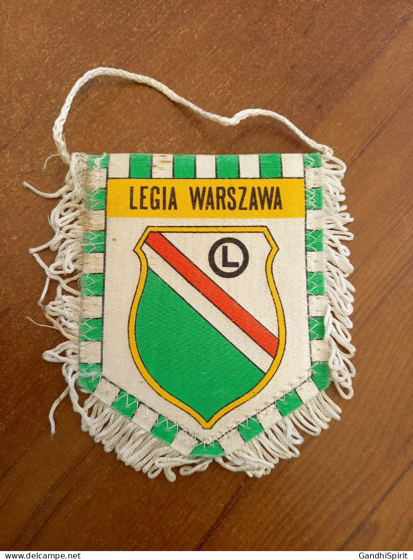 Fanion Football Legia Warszawa - Vintage - Bekleidung, Souvenirs Und Sonstige