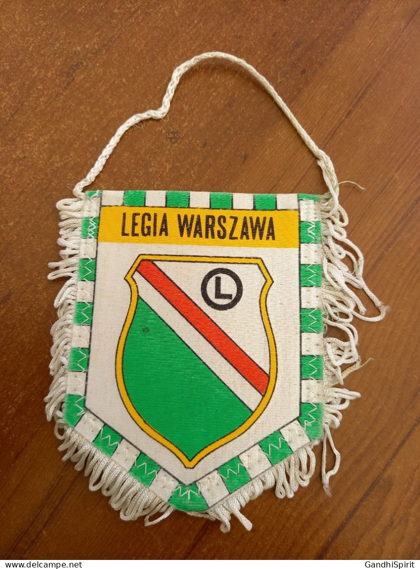 Fanion Football Legia Warszawa - Vintage - Bekleidung, Souvenirs Und Sonstige