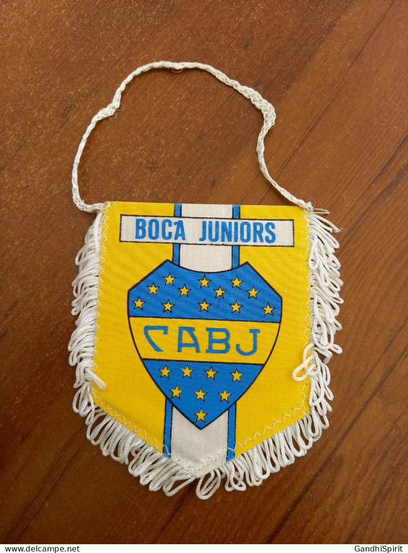 Fanion Football Boca Juniors CABJ - Vintage - Kleding, Souvenirs & Andere