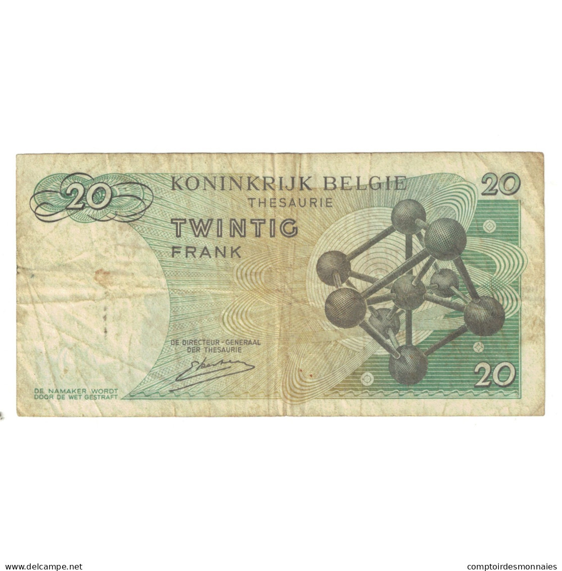 Billet, Belgique, 20 Francs, 1964, 1964-06-15, KM:138, TB+ - 50 Franchi