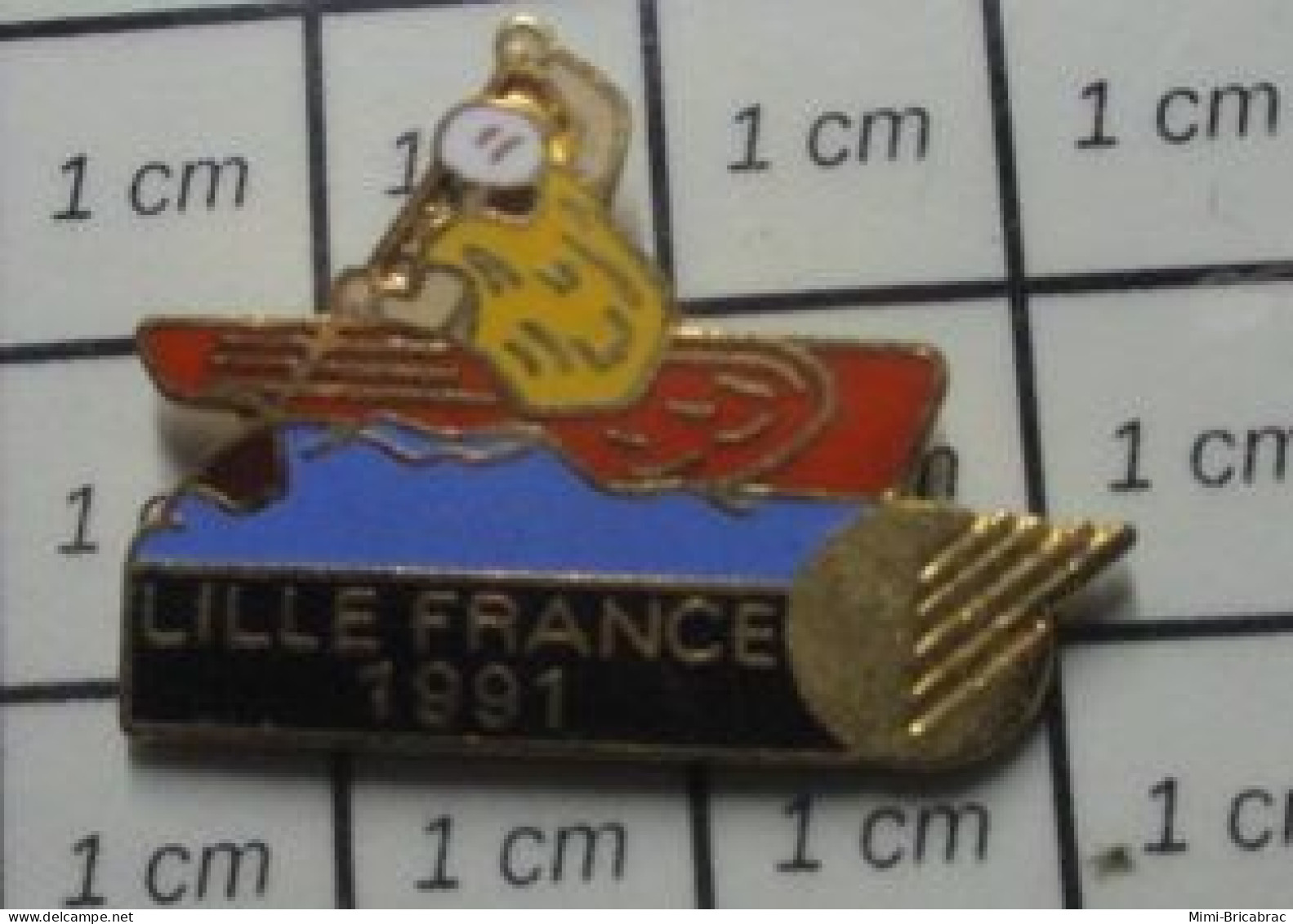 510F Pin's Pins / Beau Et Rare / SPORTS /  LILLE FRANCE 1991 CANOE - Canoa