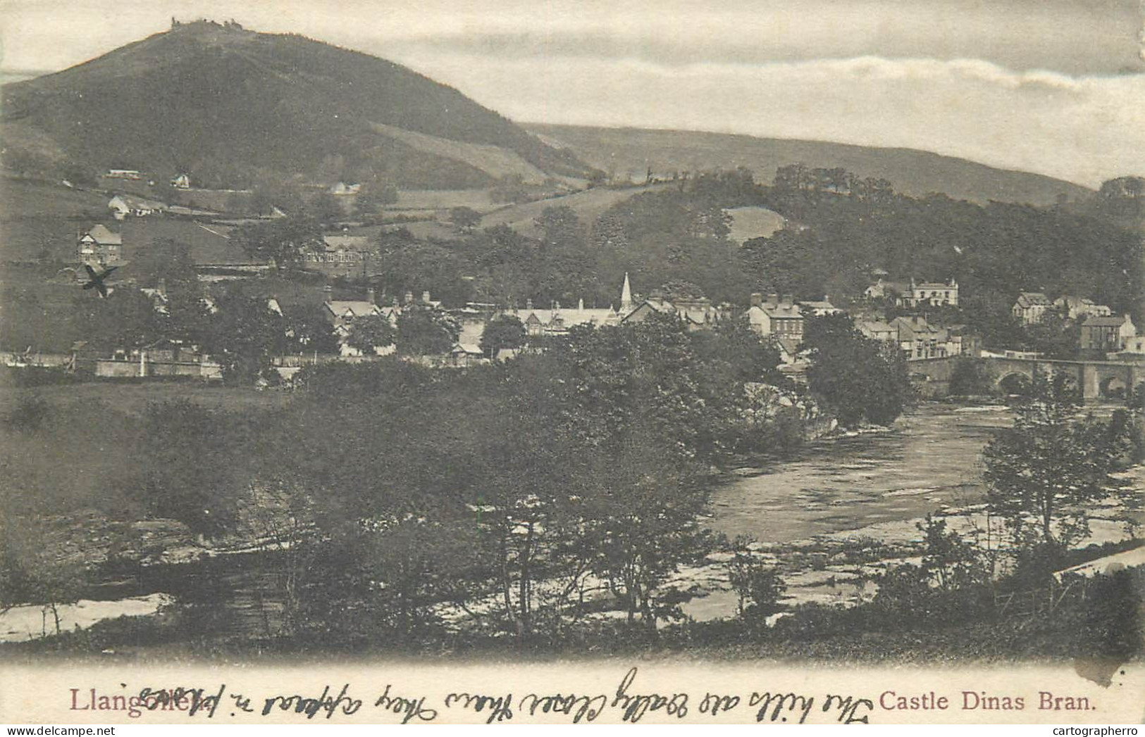 Wales Llangollen Castle Dinas Bran General View - Denbighshire