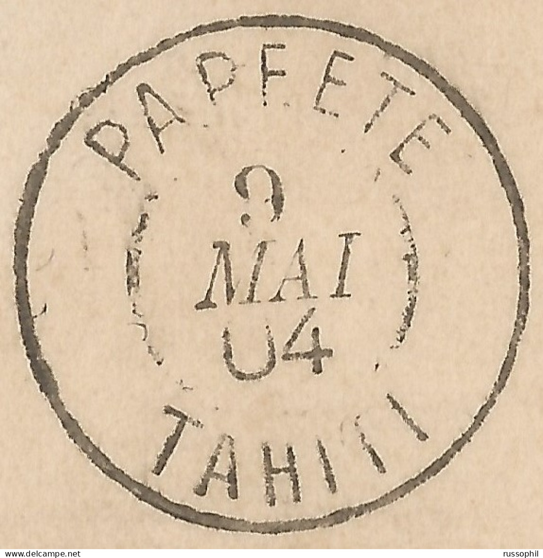 FRENCH POLYNESIA - ILE MOOREA - ENTREE DE LA BAIE DE PAPETOIA - 1904 - Polynésie Française