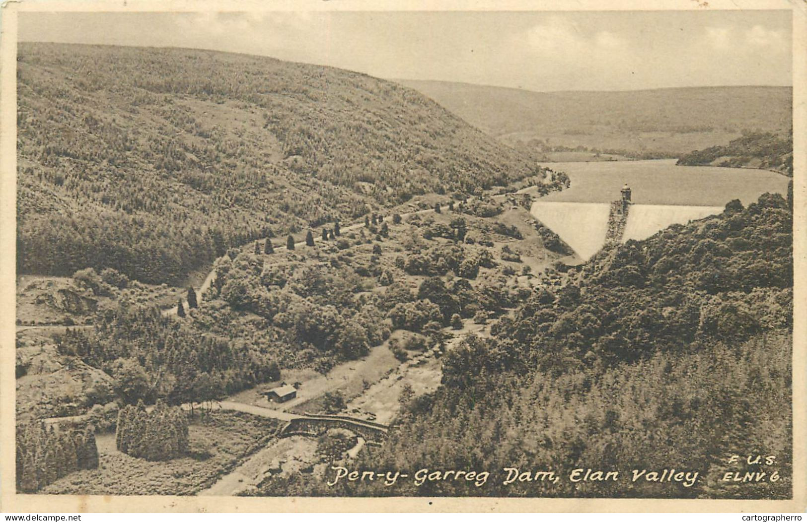 Wales Rhayader Elan Valley Pen-y-Garreg Dam - Radnorshire