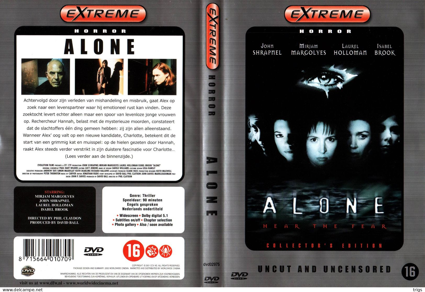 DVD - Alone - Horreur