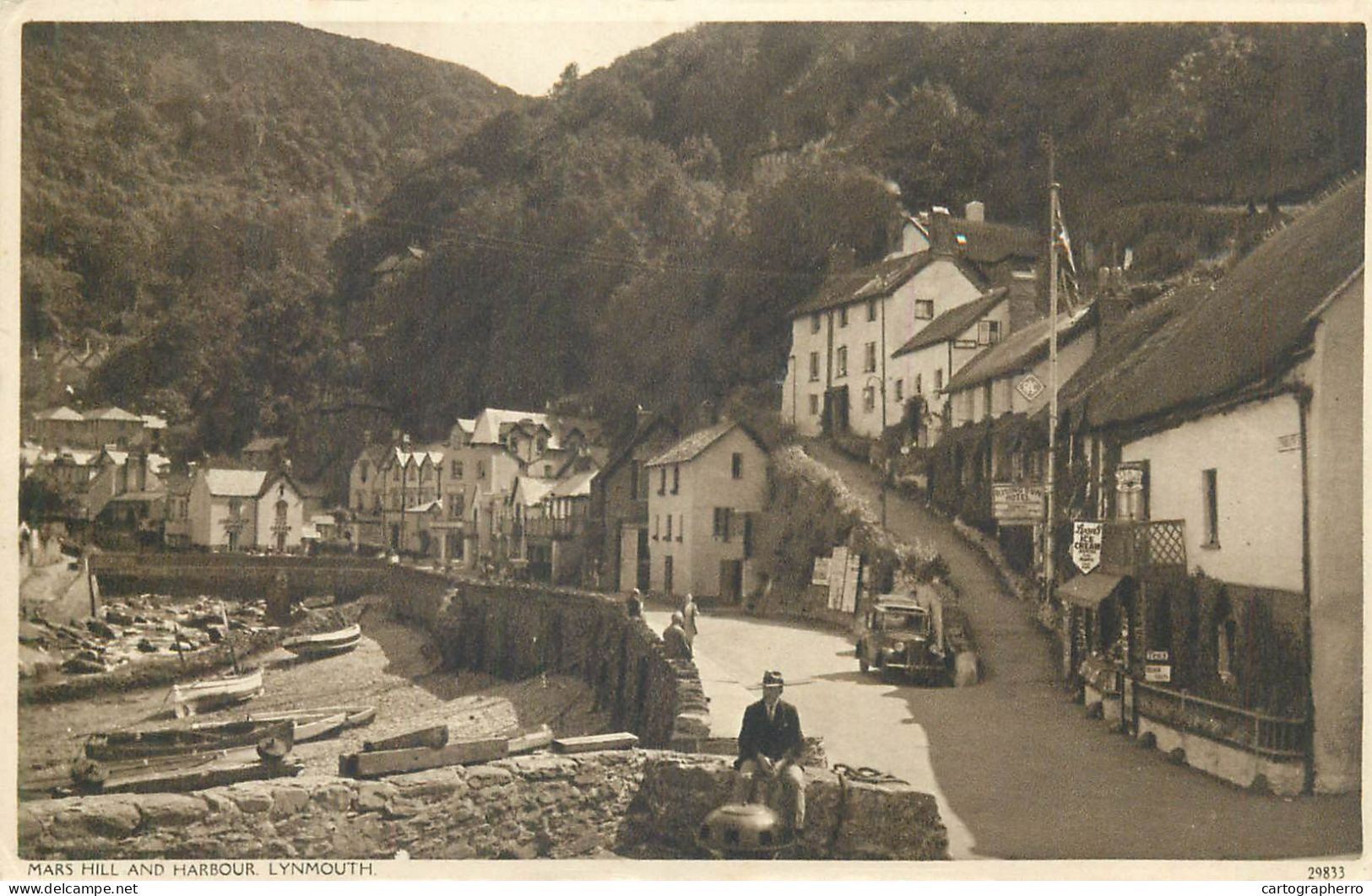 England Lynmouth Mars Hill And Harbour - Lynmouth & Lynton