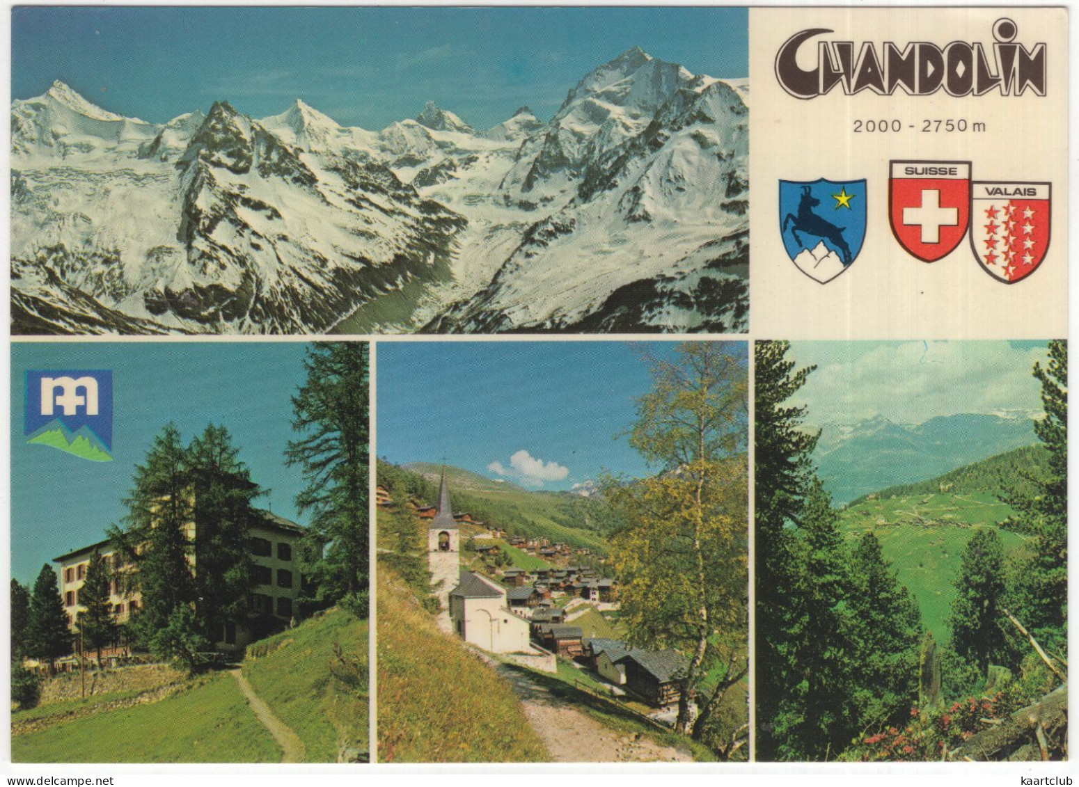 Chandolin, Valais, Alt. 2000 M. - Vue Générale - (Schweiz/Suisse) - 1979 - Chandolin