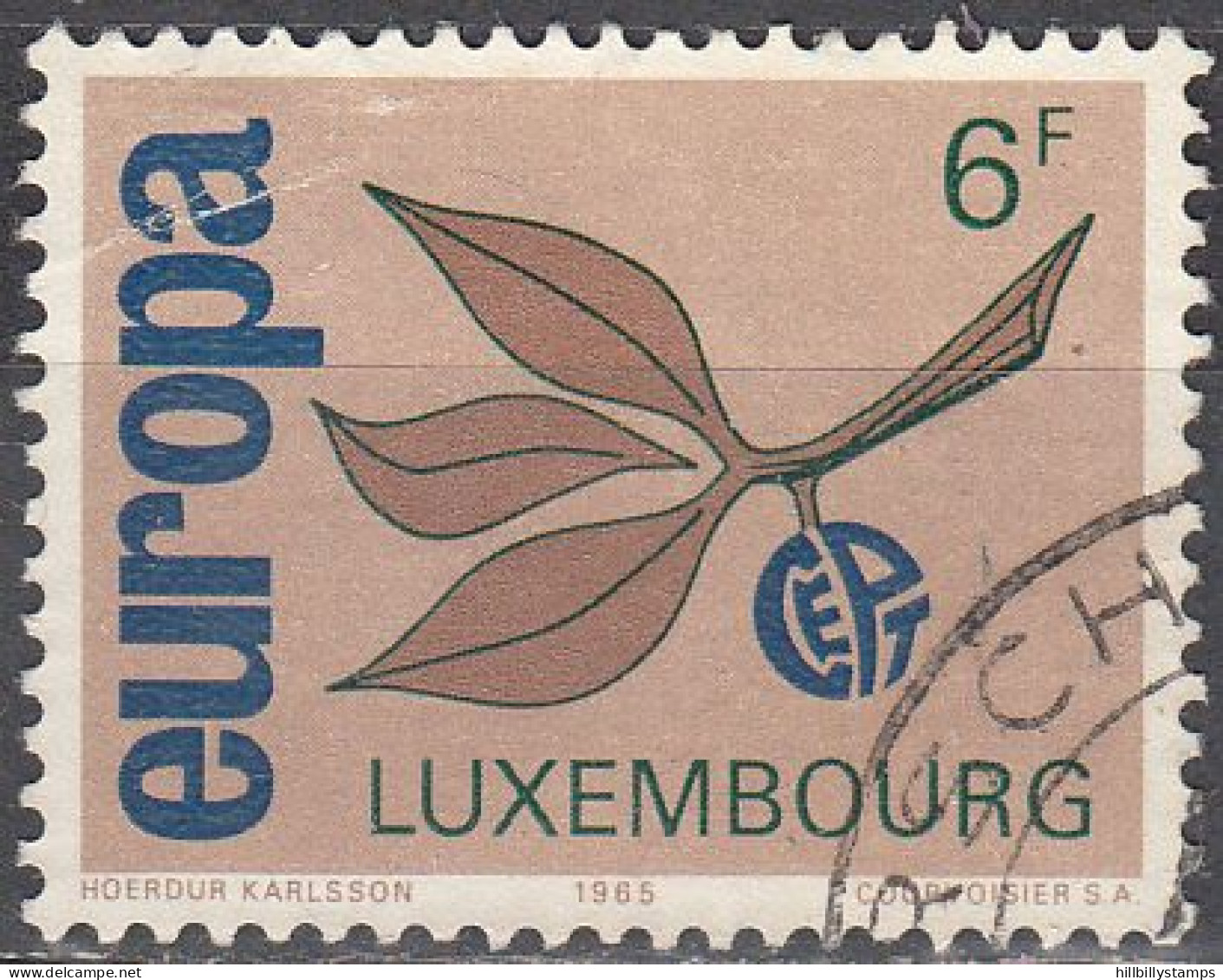KUXEMBOURG  SCOTT NO 433  USED  YEAR  1965 - Oblitérés