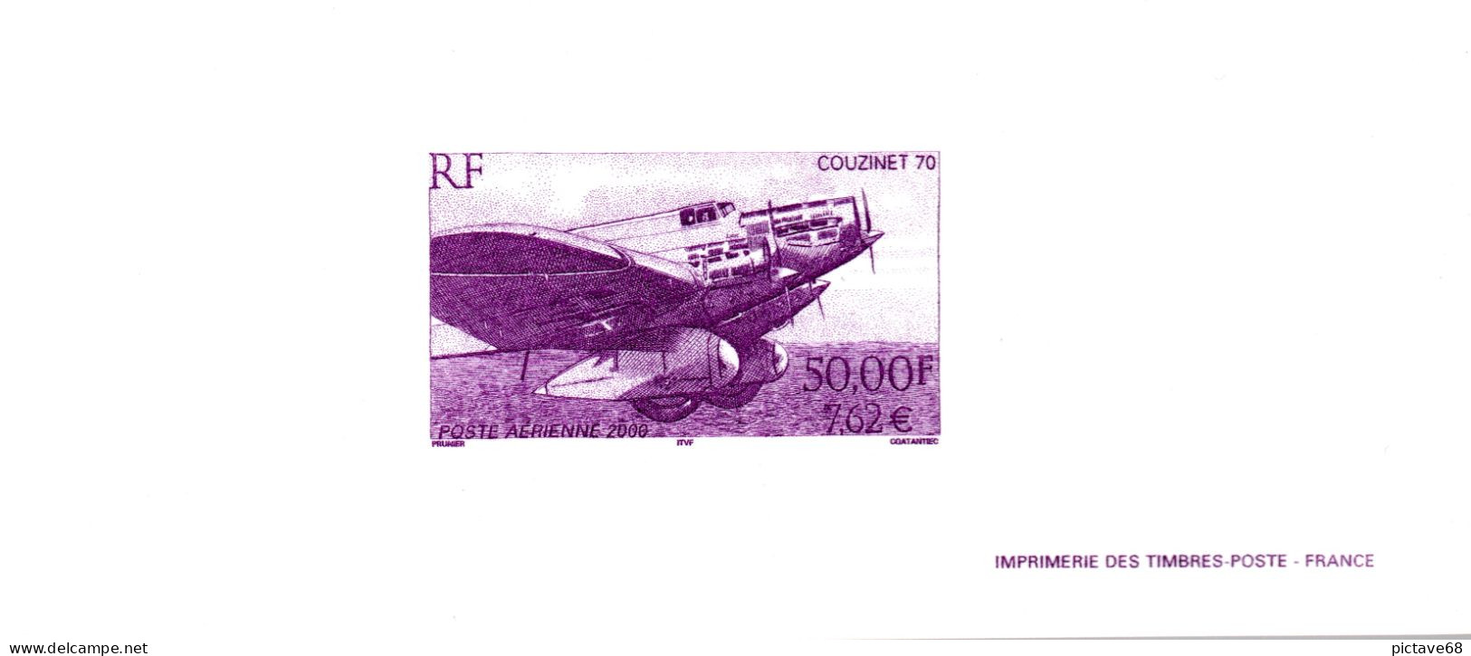 FRANCE / AVIONS / GRAVURE DE LA POSTE  PA N° 64  COUZINET 70 - Luftfahrt