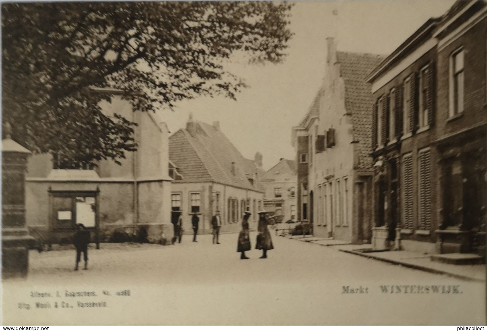 Winterswijk (Gld.) Markt Ca 1900 Topkaart - Winterswijk