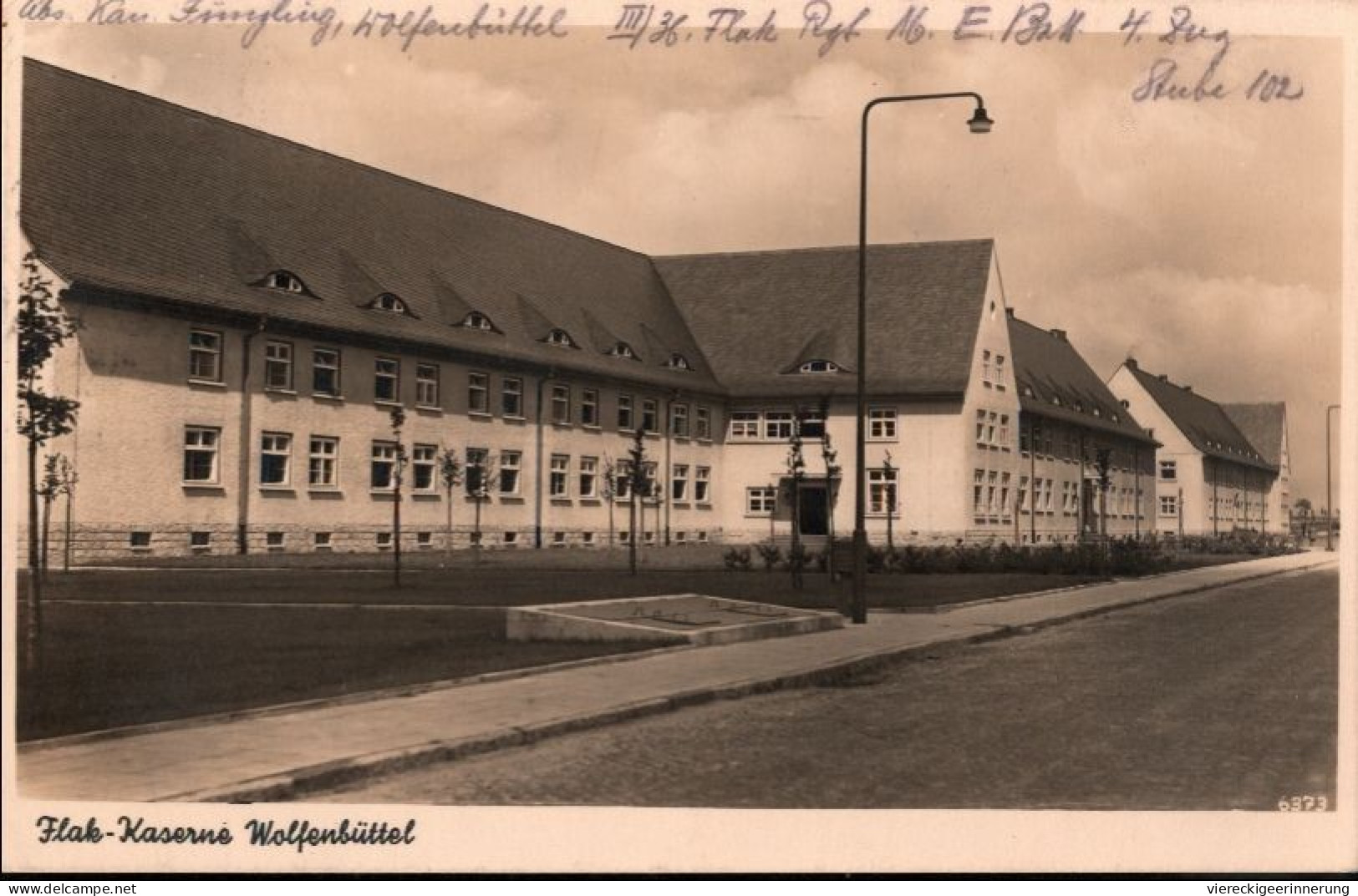 ! Alte Ansichtskarte Wolfenbüttel, Flakkaserne, 1939 - Wolfenbüttel