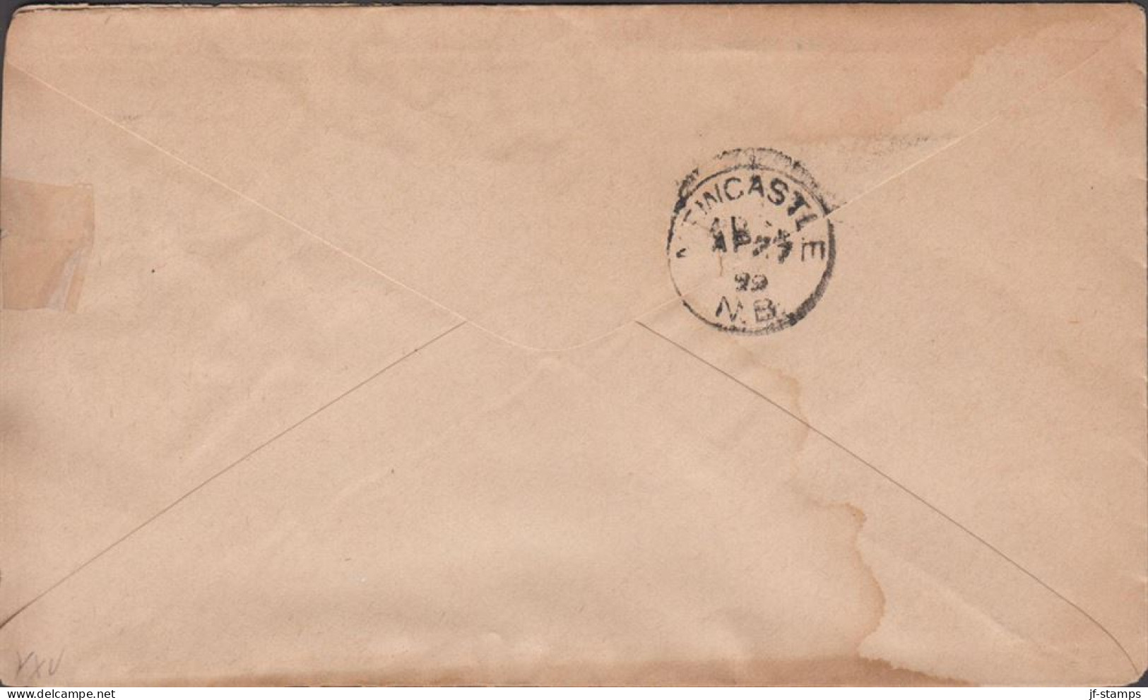 1899. CANADA, Victoria. 2 CENTS On Cover To Newcastle N. B Cancelled With Flag Cancel TORONTO ... (Michel 64) - JF439375 - Cartas & Documentos