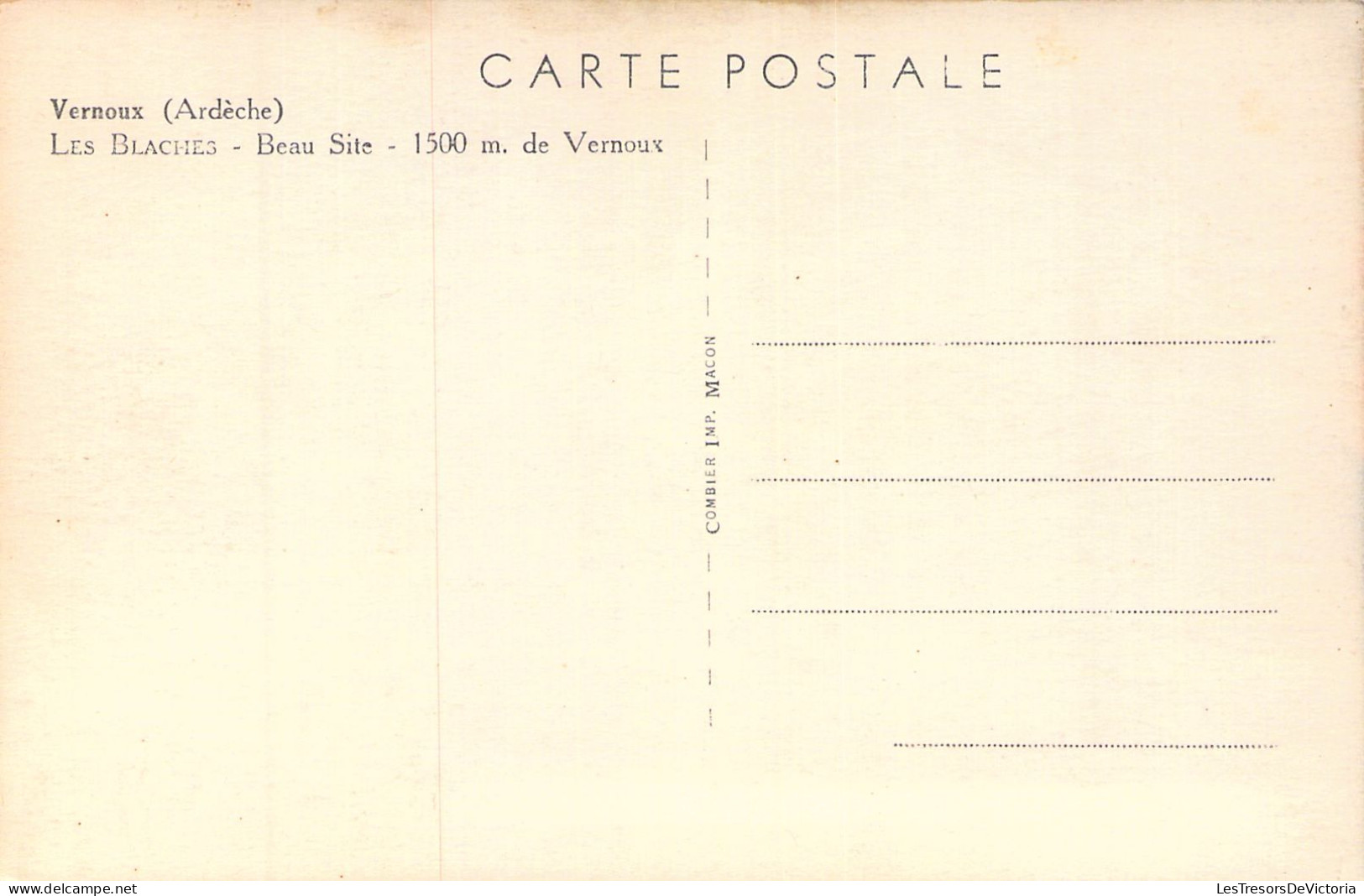 FRANCE - 07 - VERNOUX - Les Blaches - Carte Postale Ancienne - Vernoux
