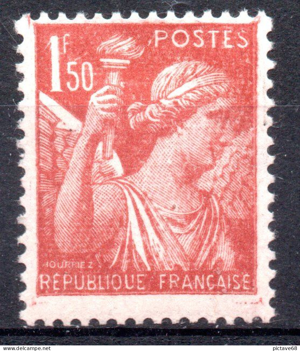 FRANCE / TYPE IRIS N° 652 -  1f,50 ROUGE-BRUN NEUF * * - 1939-44 Iris