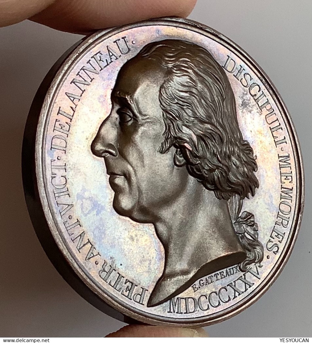 France Medaille 1843 FDC ! COLLÈGE SAINTE-BARBE PARIS, DE LANNEAU Par Gatteaux (France Academie Royal  Medal University - Sonstige & Ohne Zuordnung