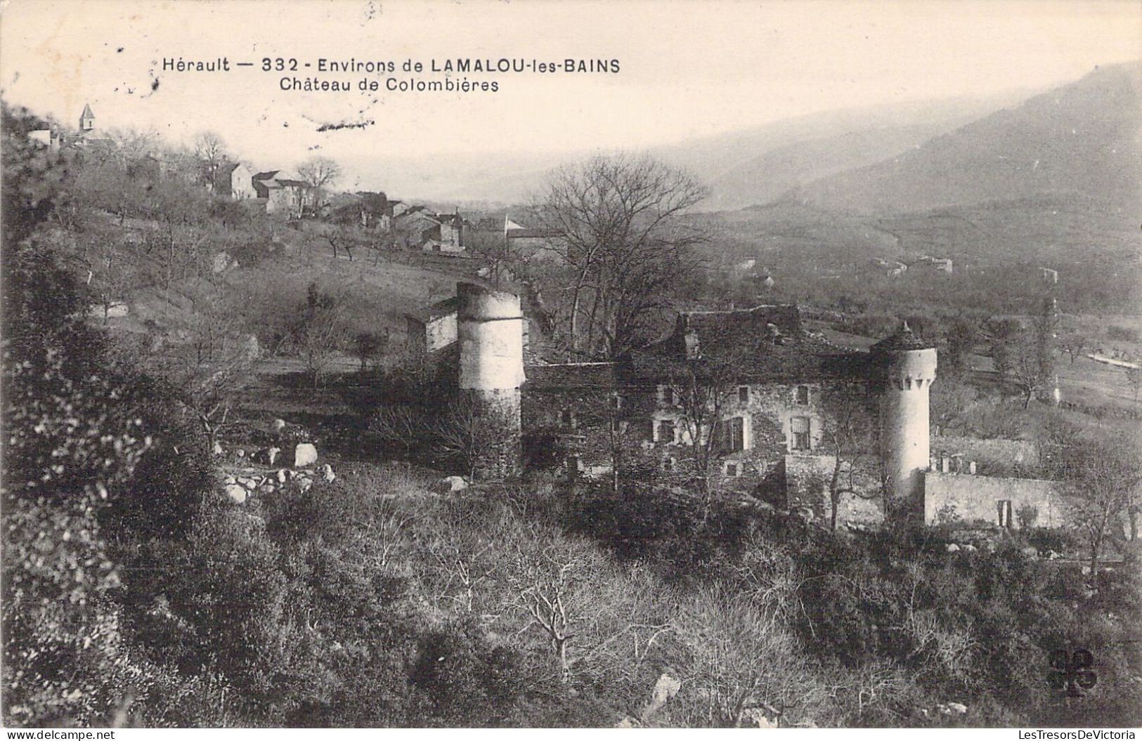 FRANCE - 34 - LAMALOU LES BAINS - Château Des Colombières - Carte Postale Ancienne - Lamalou Les Bains