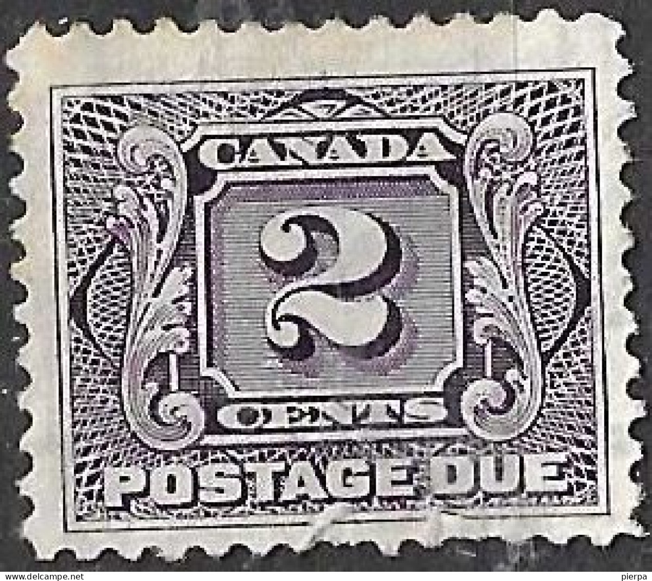 CANADA - 1906 - SEGNATASSE - CENT. 2 - USATO (YVERT TX 2 - MICHEL PD 2) - Portomarken