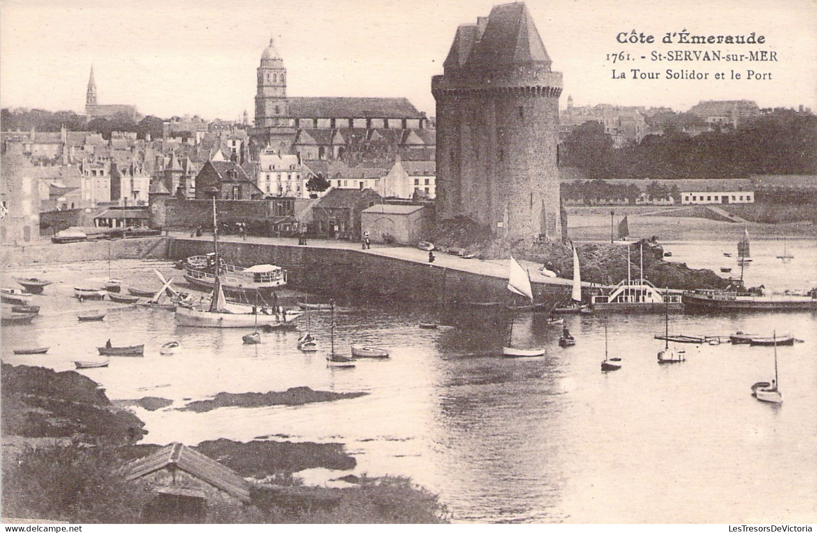 FRANCE - 35 - SAINT SERVAN Sur MER - La Tour Solidor Et Le Port - Carte Postale Ancienne - Saint Servan