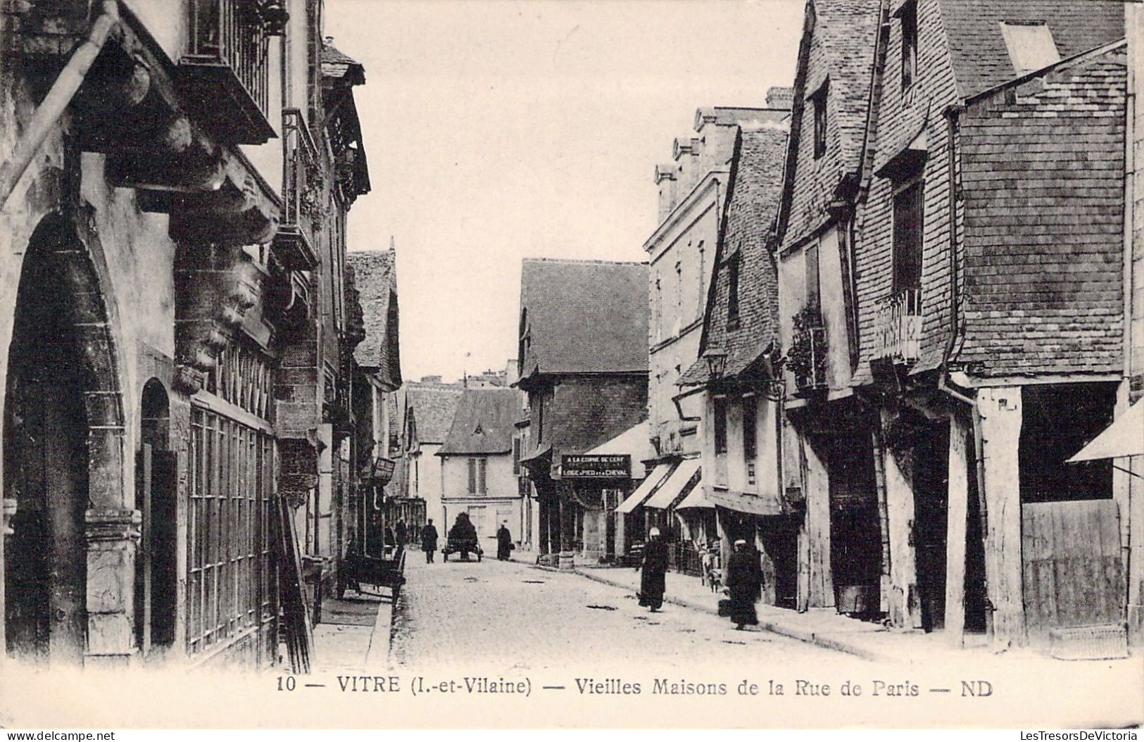 FRANCE - 35 - VITRE - Vieilles Maisons De La Rue De Paris - Carte Postale Ancienne - Vitre