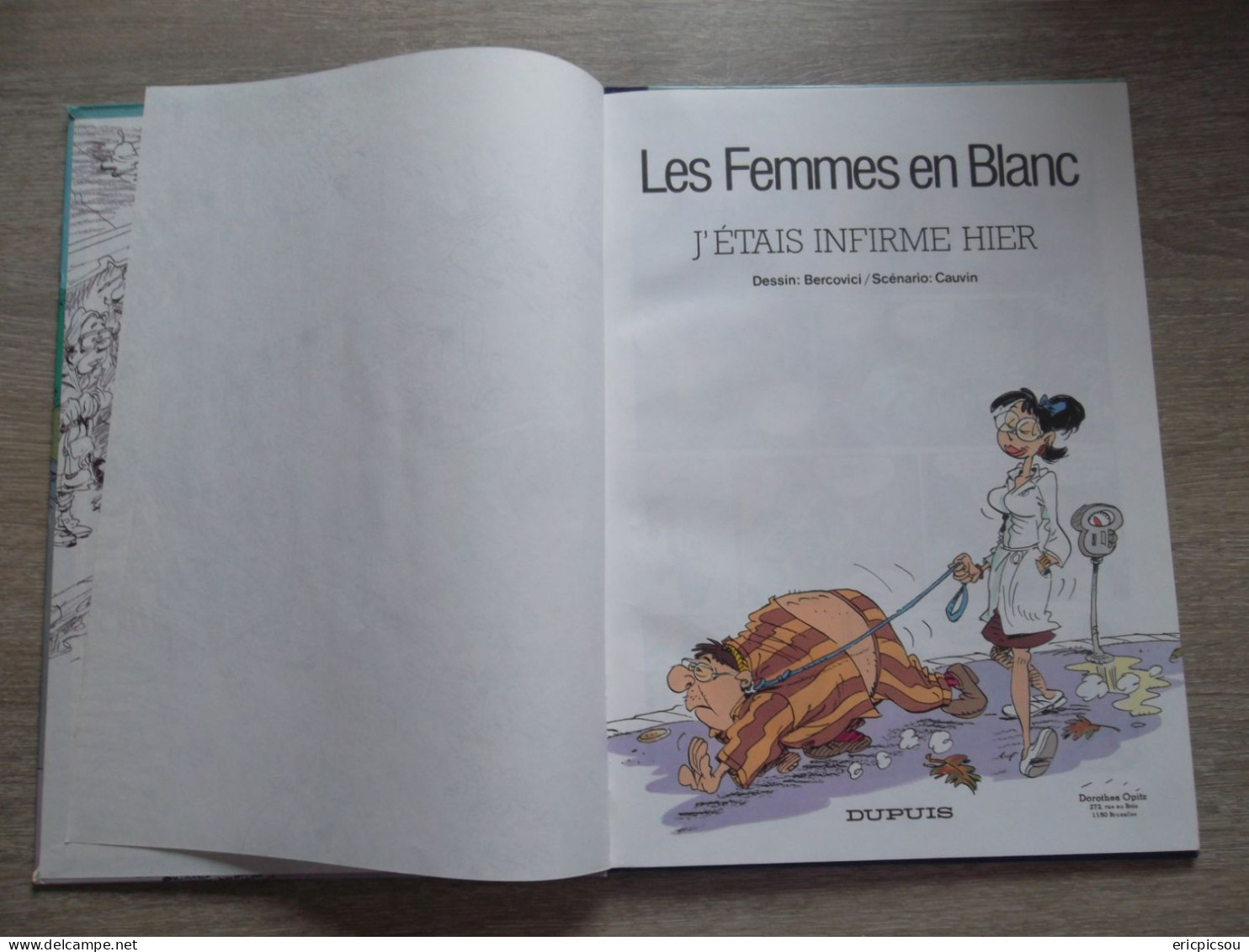 Les Femmes En Blanc N°5 " J'étais Infirme Hier " E.O. 1989 - Femmes En Blanc, Les