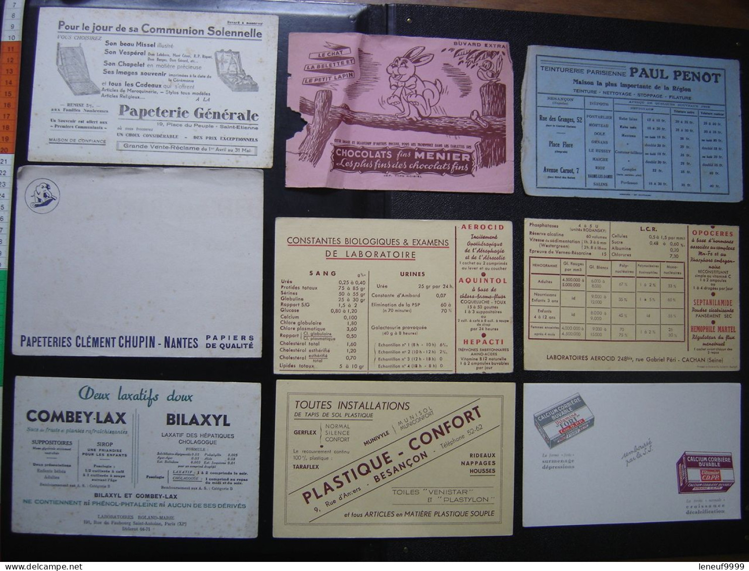 Lot 9 BUVARDS BUVARD Blotting Paper Löschpapier 吸取紙 промокательная бумага 吸墨纸 3 - Collections, Lots & Series