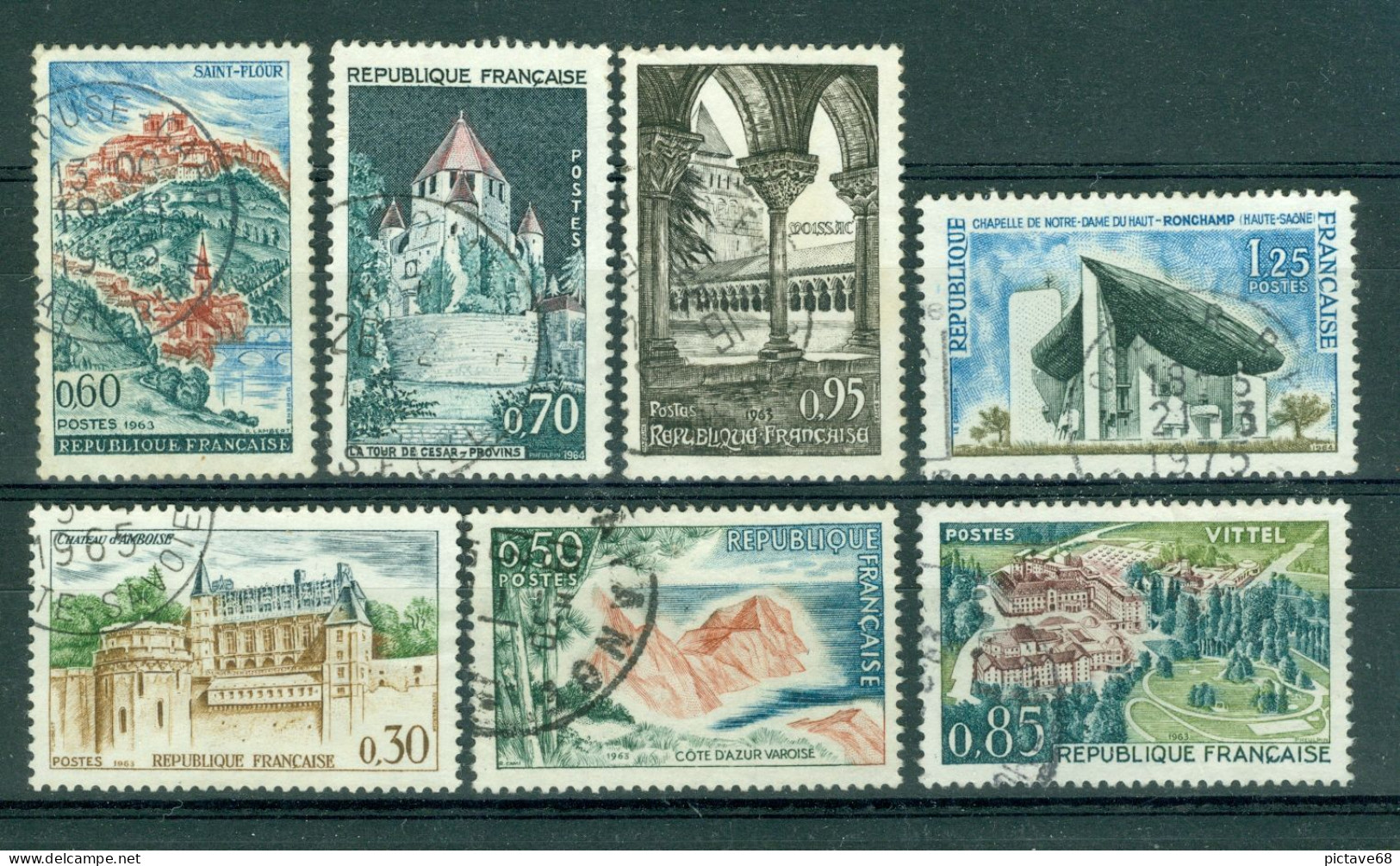 FRANCE / N°1390 à 1394A  SERIE OBLITEREE - Used Stamps