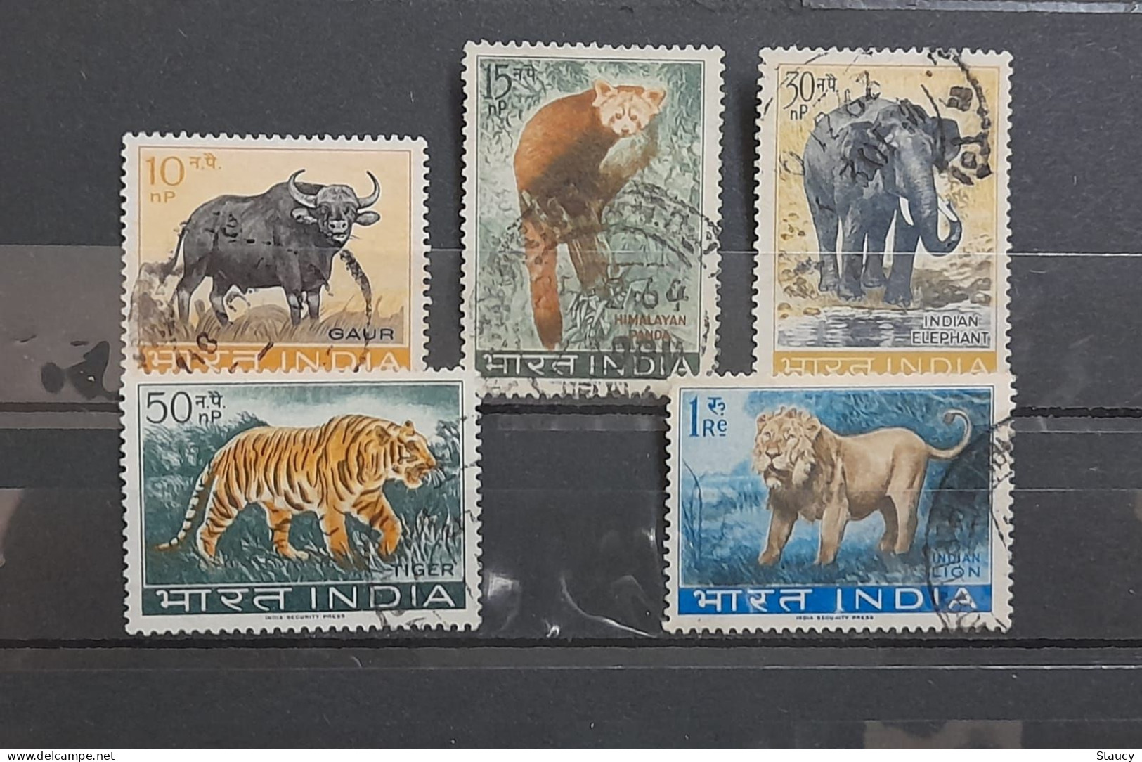 India 1963 ~ Wildlife Preservation - Fauna / Wild Animals Complete Set Of 5 Stamps USED (Cancellation Would Differ) - Used Stamps