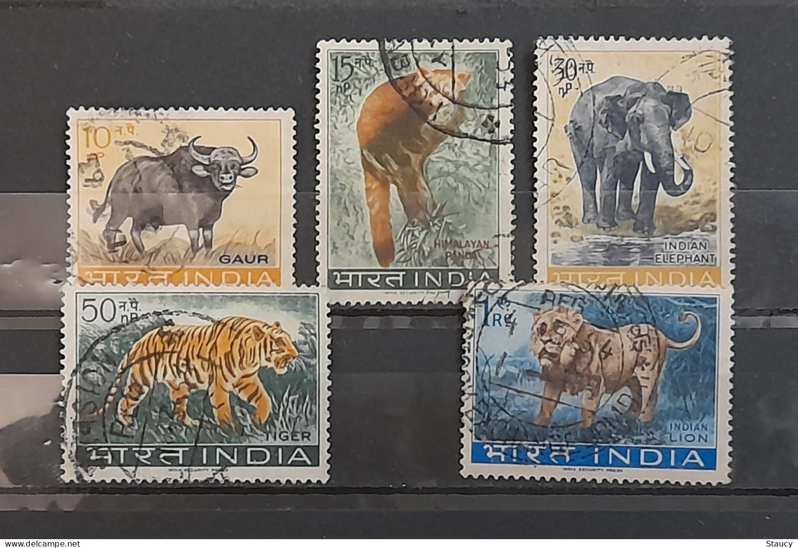 India 1963 ~ Wildlife Preservation - Fauna / Wild Animals Complete Set Of 5 Stamps USED (Cancellation Would Differ) - Usados