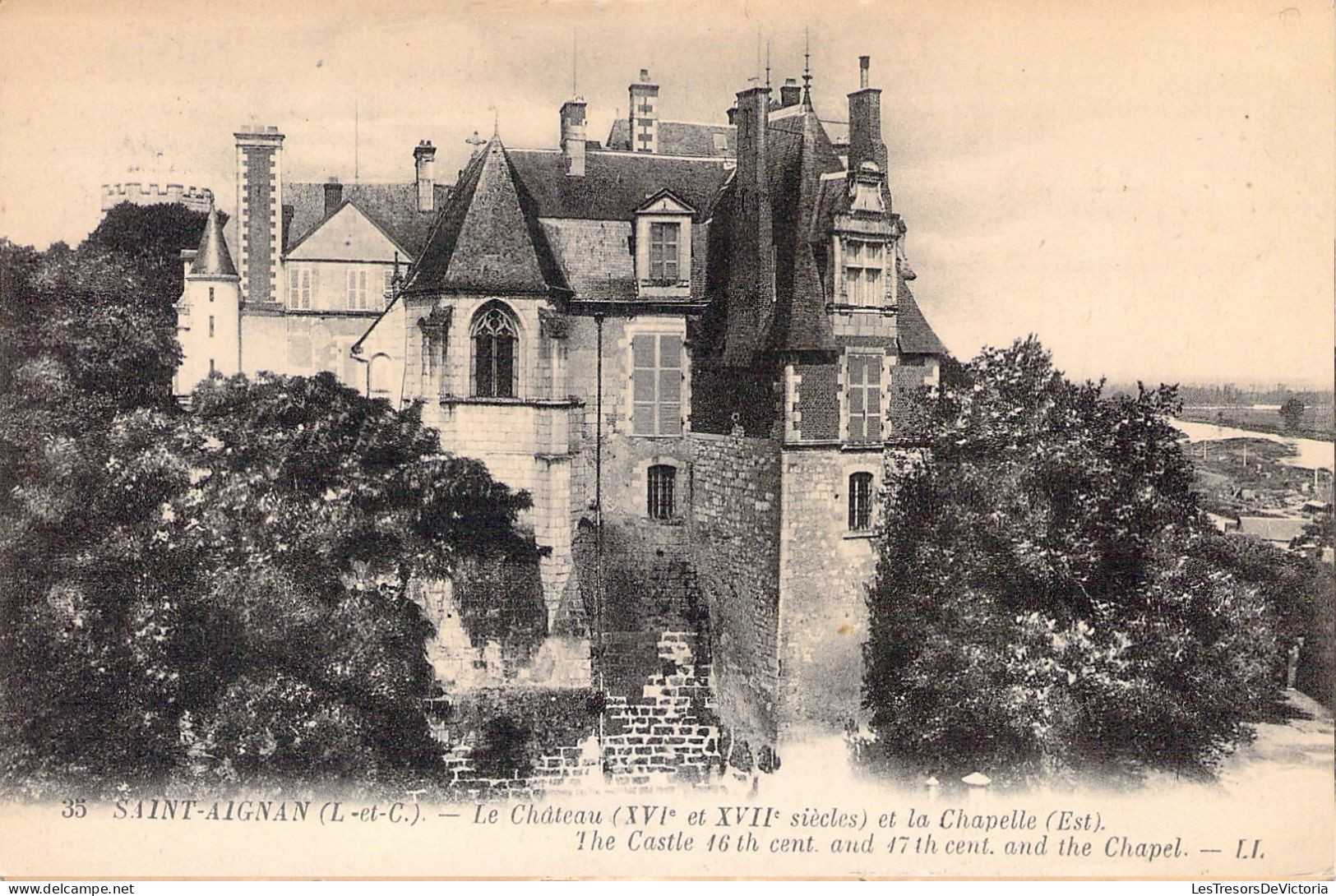 FRANCE - 41 - SAINT AIGNAN - Le Château Et La Chapelle - Carte Postale Ancienne - Saint Aignan