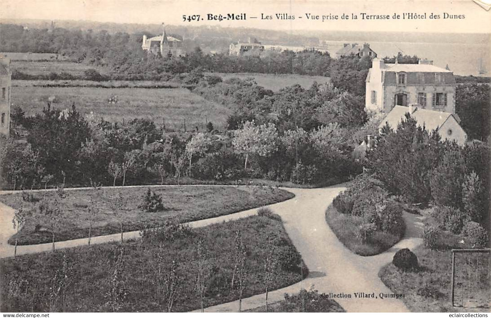 Beg Meil         29        Les Villas Vue De La Terrasse De L'Hôtel Des Dunes Pour      N°5407       (voir Scan) - Beg Meil