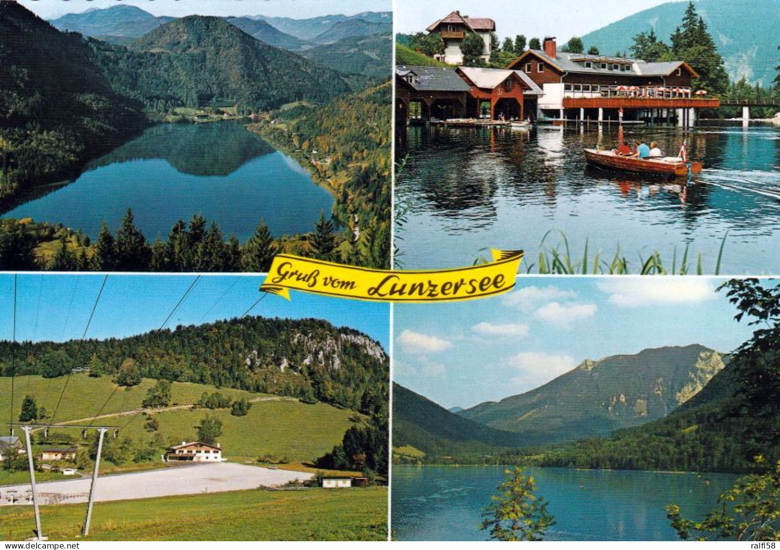 1 AK Niederösterreich * Lunz Am See - Blick Vom Zinken, Terrassen-Restaurant, Berghaus Am Zinken, Scheiblingstein 1629m - Lunz Am See