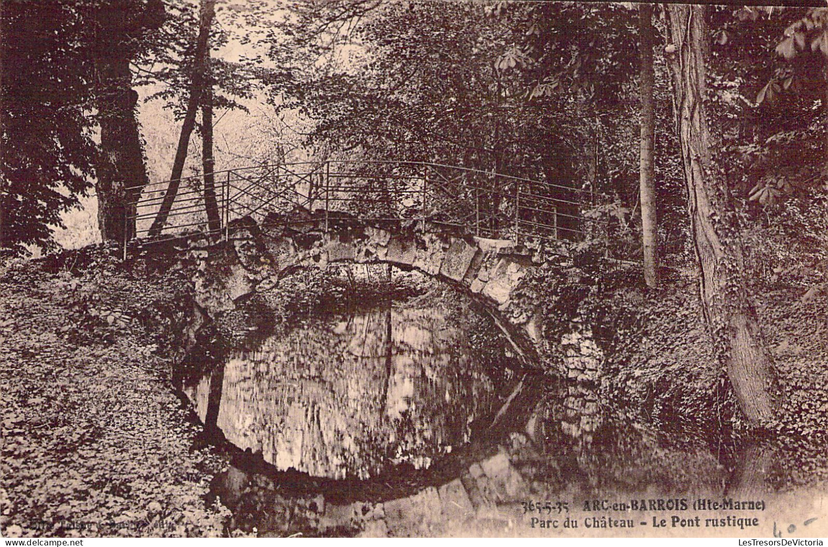 FRANCE - 52 - Arc En Barrois - Parc Du Chateau - Le Pont Rustique  - Carte Postale Ancienne - Arc En Barrois