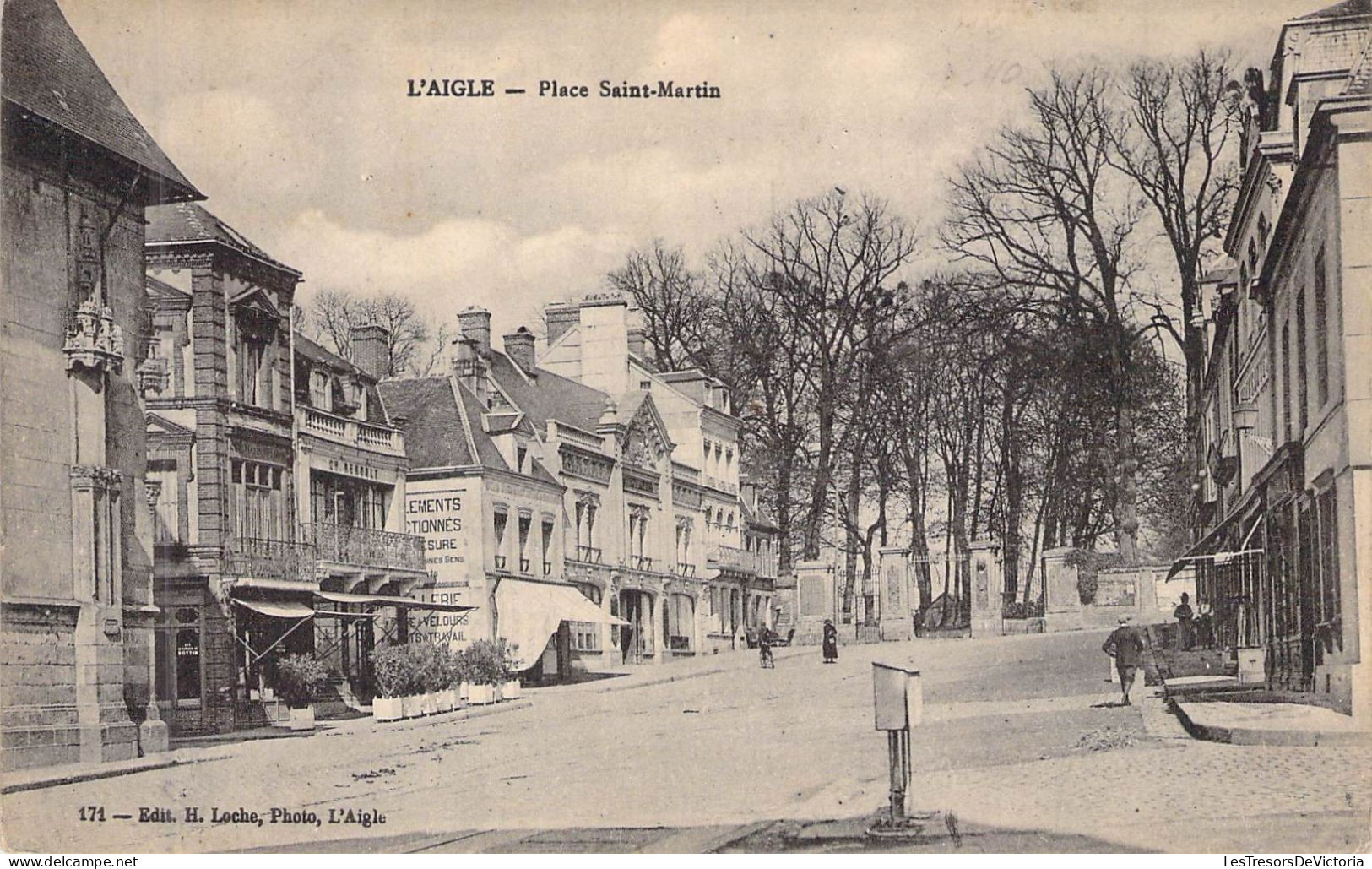 FRANCE - 61 - L'AIGLE - Place Saint Martin - Edit H Loche - Carte Postale Ancienne - L'Aigle