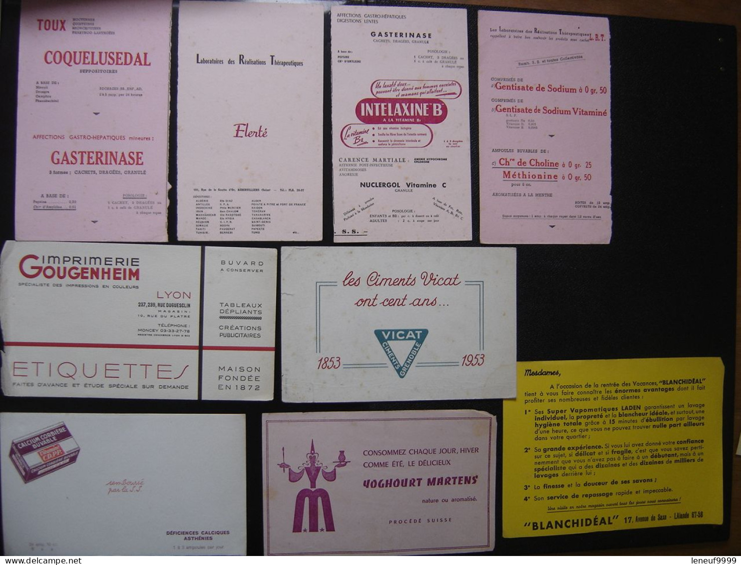 Lot 9 BUVARDS BUVARD Blotting Paper Löschpapier 吸取紙 промокательная бумага 吸墨纸 4 - Collections, Lots & Séries