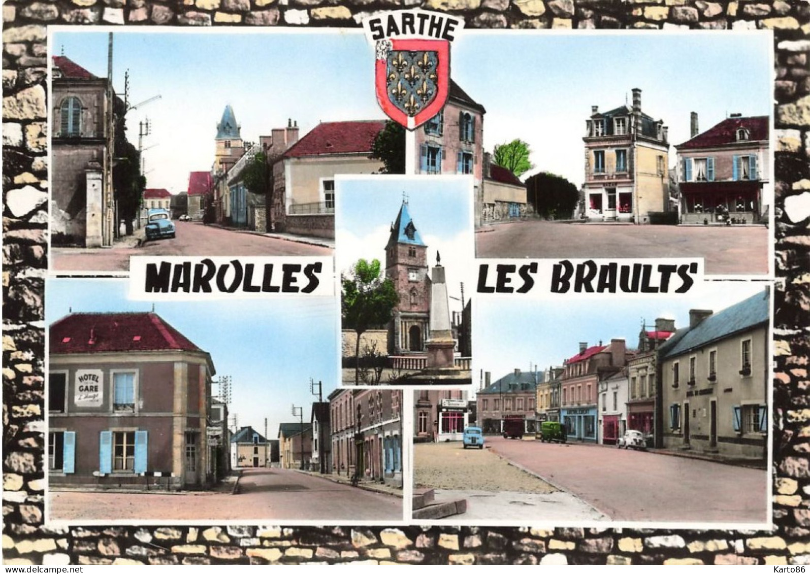 Marolles Les Braults * Souvenir De La Commune * Cp 5 Vues - Marolles-les-Braults