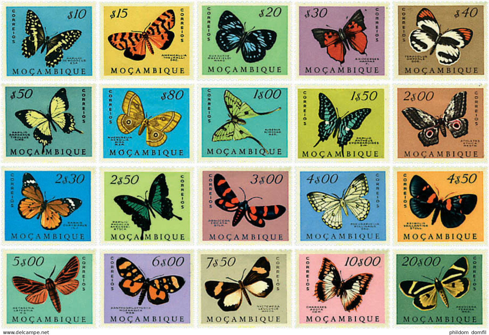 77249 MNH MOZAMBIQUE 1953 MARIPOSAS - Ragni