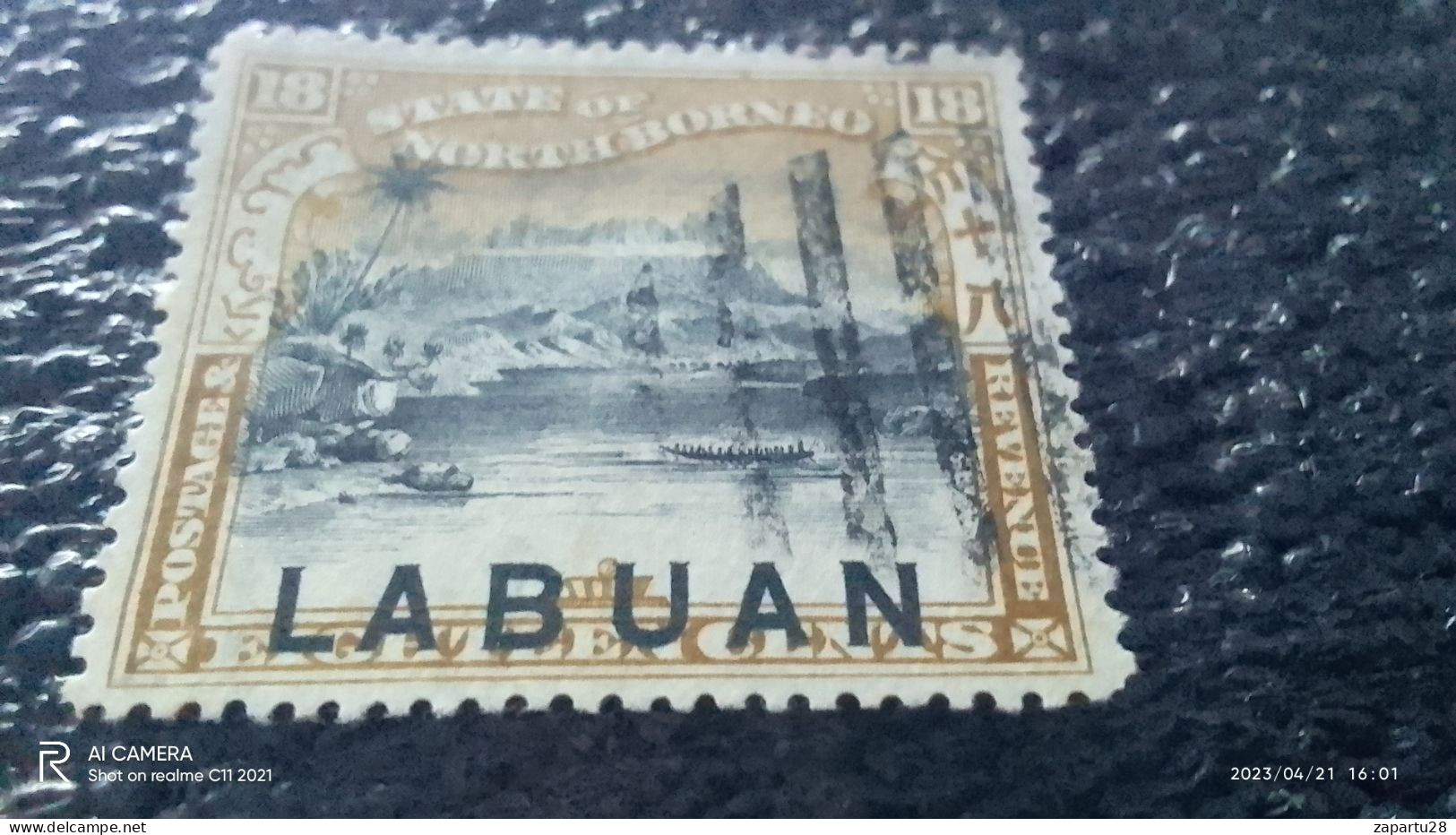 MALEZYA- LABUAN- 1897-        18C         USED - Fédération De Malaya