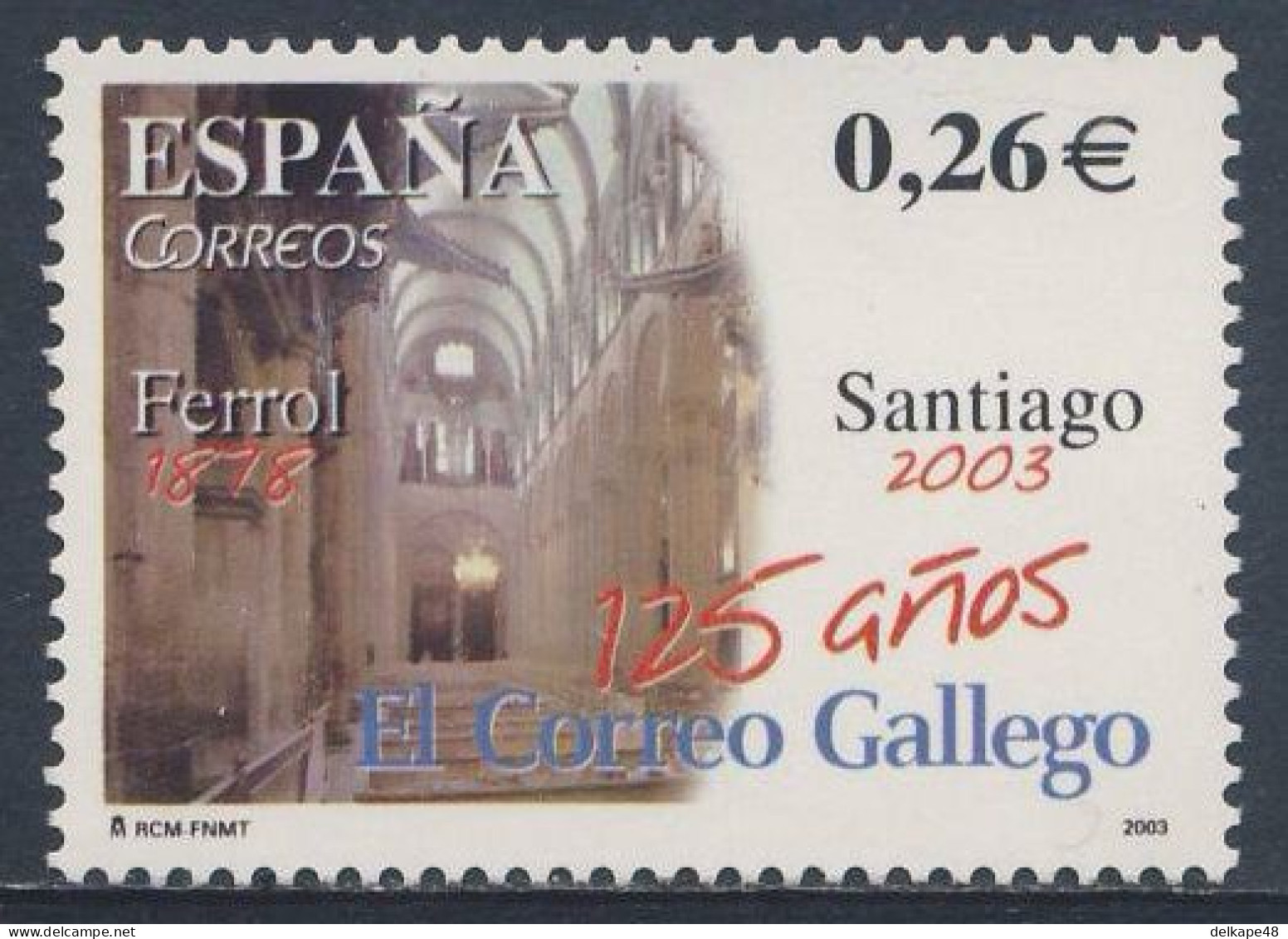 Spain Espana 2003 Mi 3873 YT 3587 Sc 3234 SG 3983 ** 25th Ann. El Correo Gallego - Daily Newspaper / Tageszeitung - Otros & Sin Clasificación